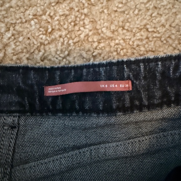 Pilcro A-Line Black and Blue Mini Skirt - Picture 5 of 5